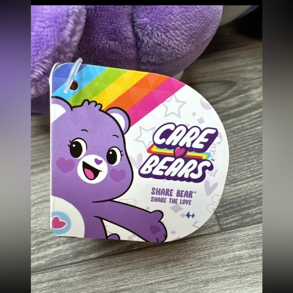 Care Bears Share Bear Plush Stuffed Animal Toy 2020 Purple Lollipops 13” - Picture 10 of 15